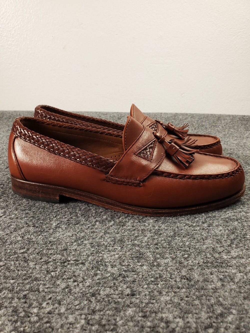 Allen Edmonds Brown Leather Tassel Loafers